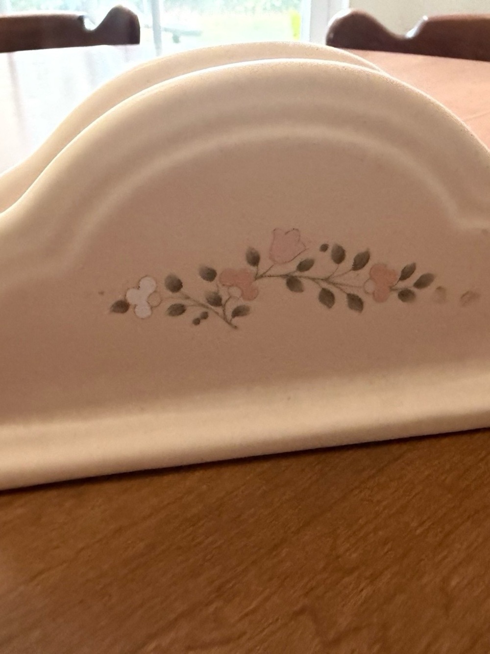 Pfaltzgraff Remembrance Napkin Holder Vintage Stoneware